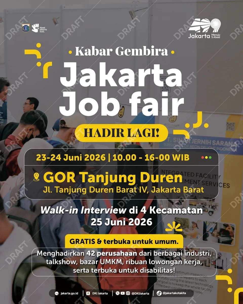 Job Fair Kabupaten Semarang 2026 (Suku Dinas TKTE Wilayah Kabupaten Semarang Barat) : 23-24 Juni 2026