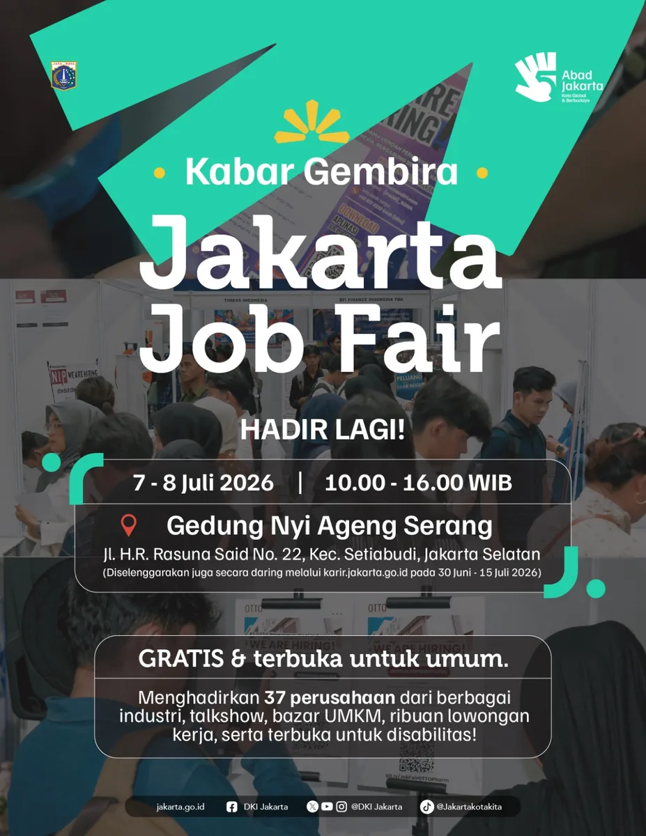 Job Fair Kabupaten Semarang 2026 (Suku Dinas TKTE Wilayah Kabupaten Semarang Barat) : 7-8 Juli 2026